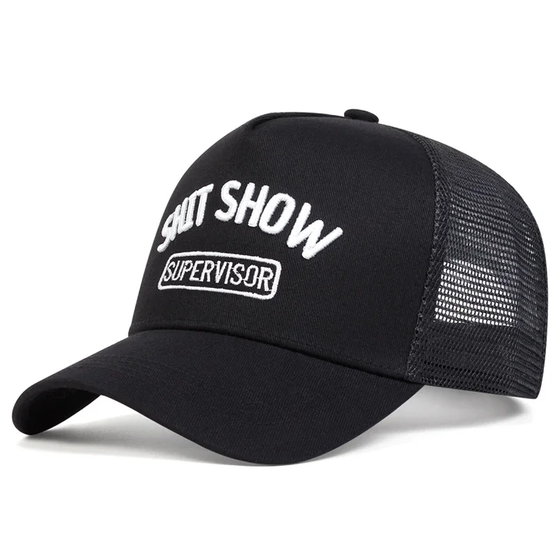 Unisex SHIP SHOW Letter Embroidery Baseball Net Caps Spring and Summer Outdoor Adjustable Casual Hats Sunscreen Hat Sports Cap
