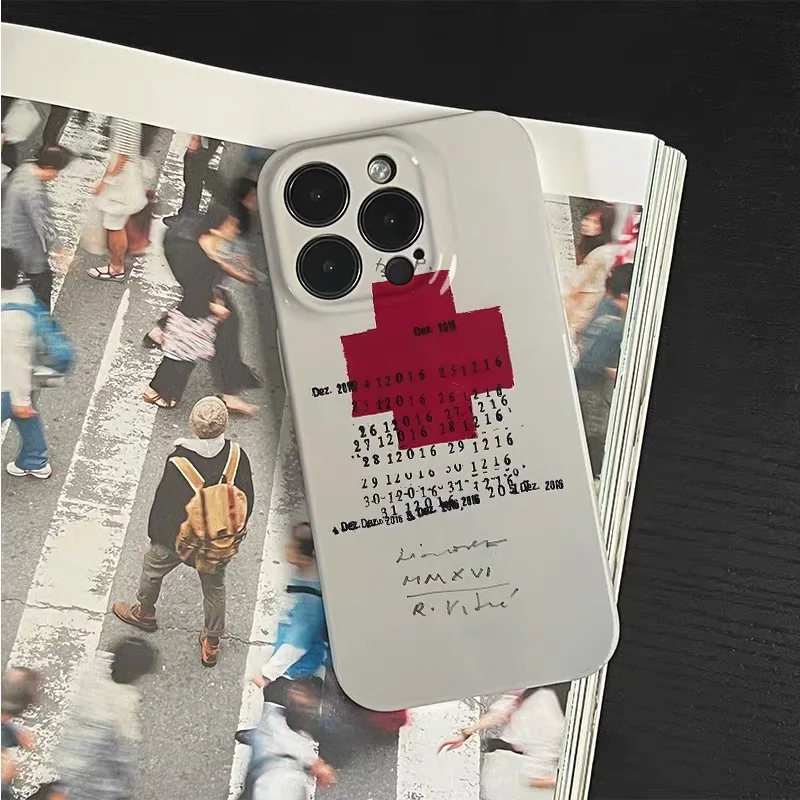 رائجة البيع Ins ريترو الأحمر الصليب الفن قضية الهاتف آيفون 17 16 15 14 13 12 11 برو ماكس 16E XR X XSMax 7 8 زائد Y2K مكافحة إسقاط غطاء