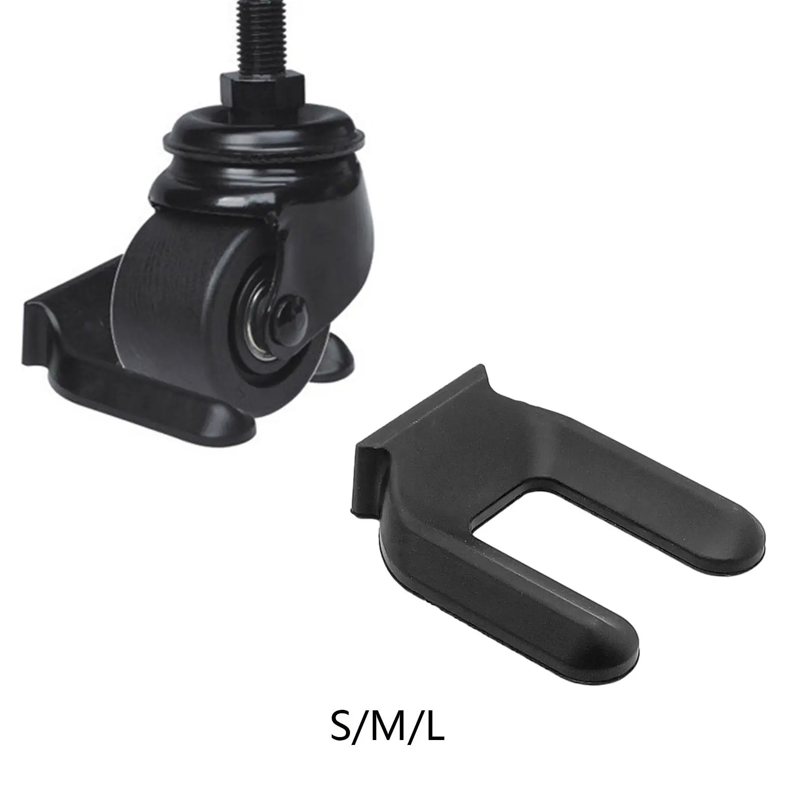 Universal Wheel Slot Pad Rubber Wheel Retainer Premium Anti Slip Caster Stopper Floor Protector for Refrigerator Freezer Chair