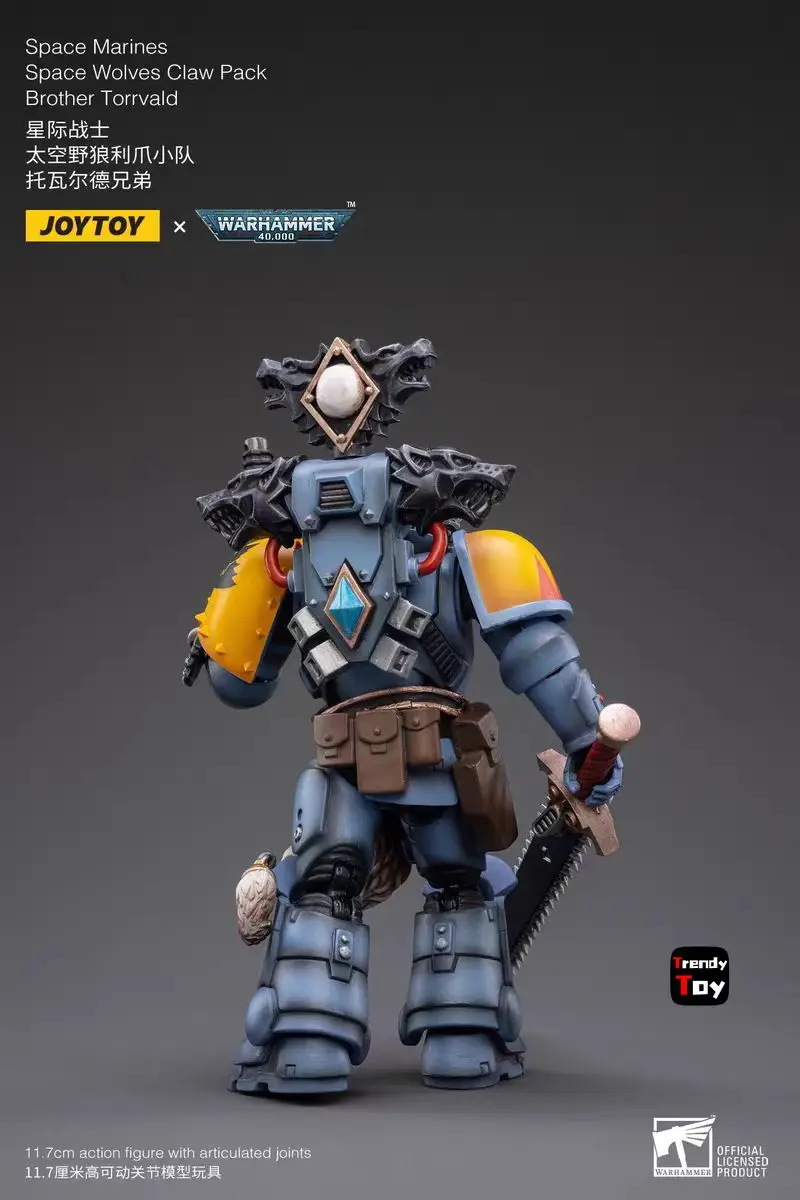 【JOYTOY】Warhammer 40K Space Marines Space Wolves Claw Pack Brother Torrvald 1/18 Action Figure Toys