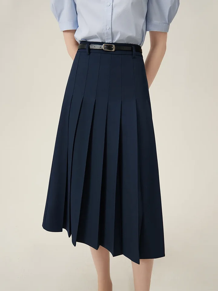 FSLE 2025 New Arrival Women Zipper Waist Office Lady Elegant Grey