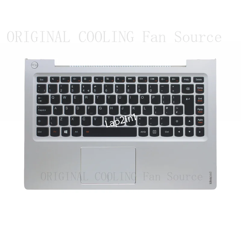 R+  New FOR Lenovo Ideapad U330 U330P U330T Palmrest UK Backlit Keyboard 3KLZ5TALV10
