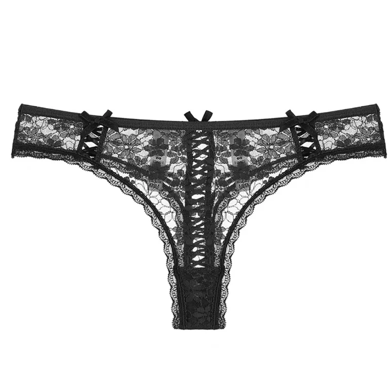 Hot Sexy Lingerie Transparent G String Popular Lace Love Beachwear Fitness Female Underwear Briefs Special Knit Bikini Pantie image 6