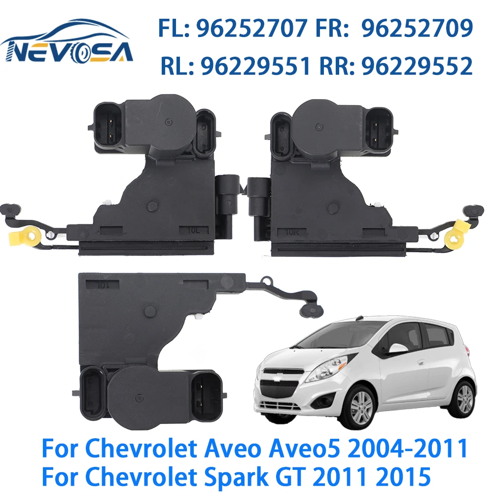 Atuador de trava de fechadura de porta 96252707, para Chevrolet Spark GT 2011 Aveo Optra Wave Pontiac G3 96252709 96229552 dianteiro traseiro esquerdo direito