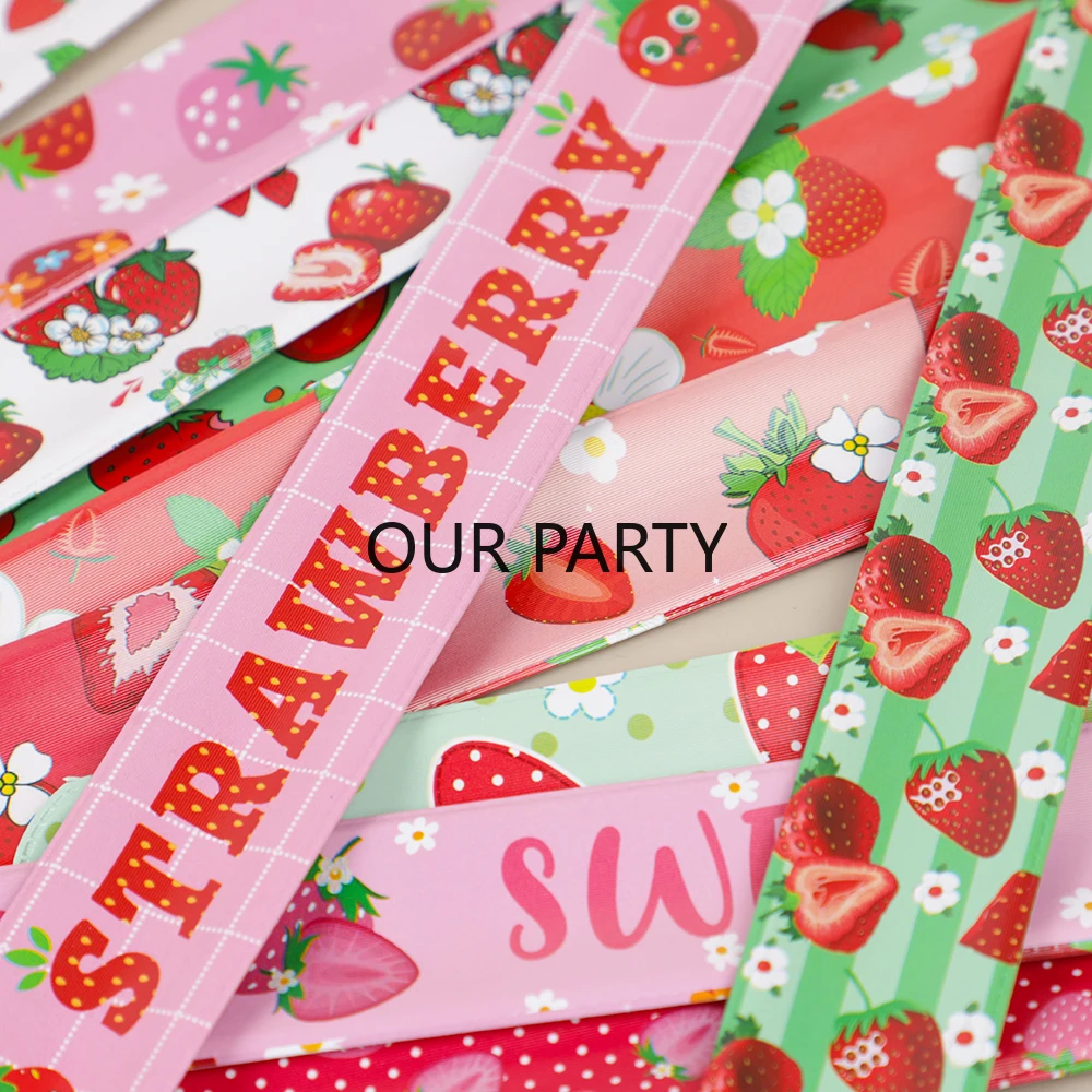12 Stück süße Frucht-Erdbeer-Thema-Schlagarmbänder, Spielzeug für Kinder, Mädchen, Geburtstag, Gastgeschenke, Babyparty, Gastgeschenke, Pinata-Füller – Detail 4