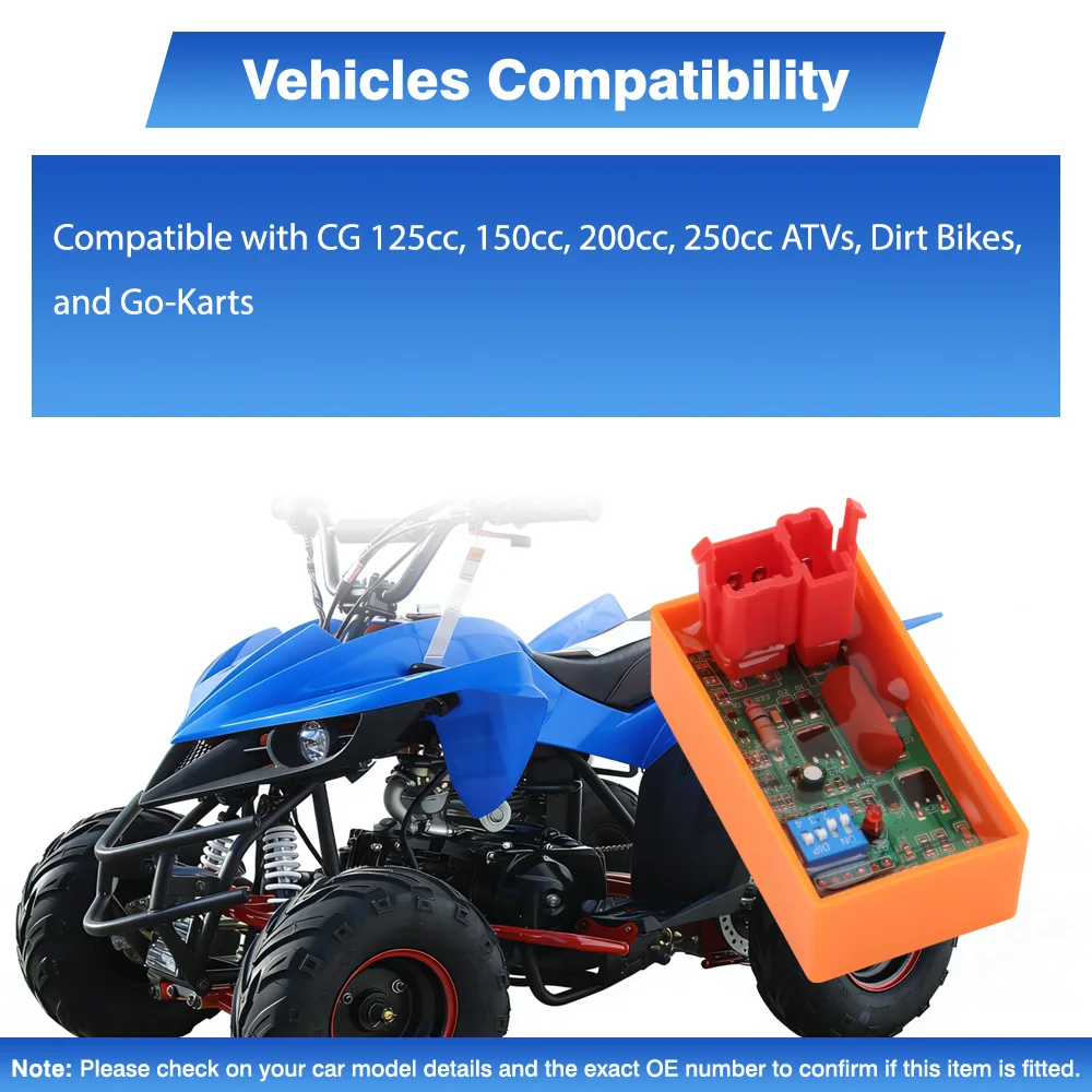 

6 Pin AC CDI Box With DIP Switch For CG 125cc 150cc 200cc 250cc ATVs Dirt Bikes and Go-Karts Motorcycle Ignition Accessories