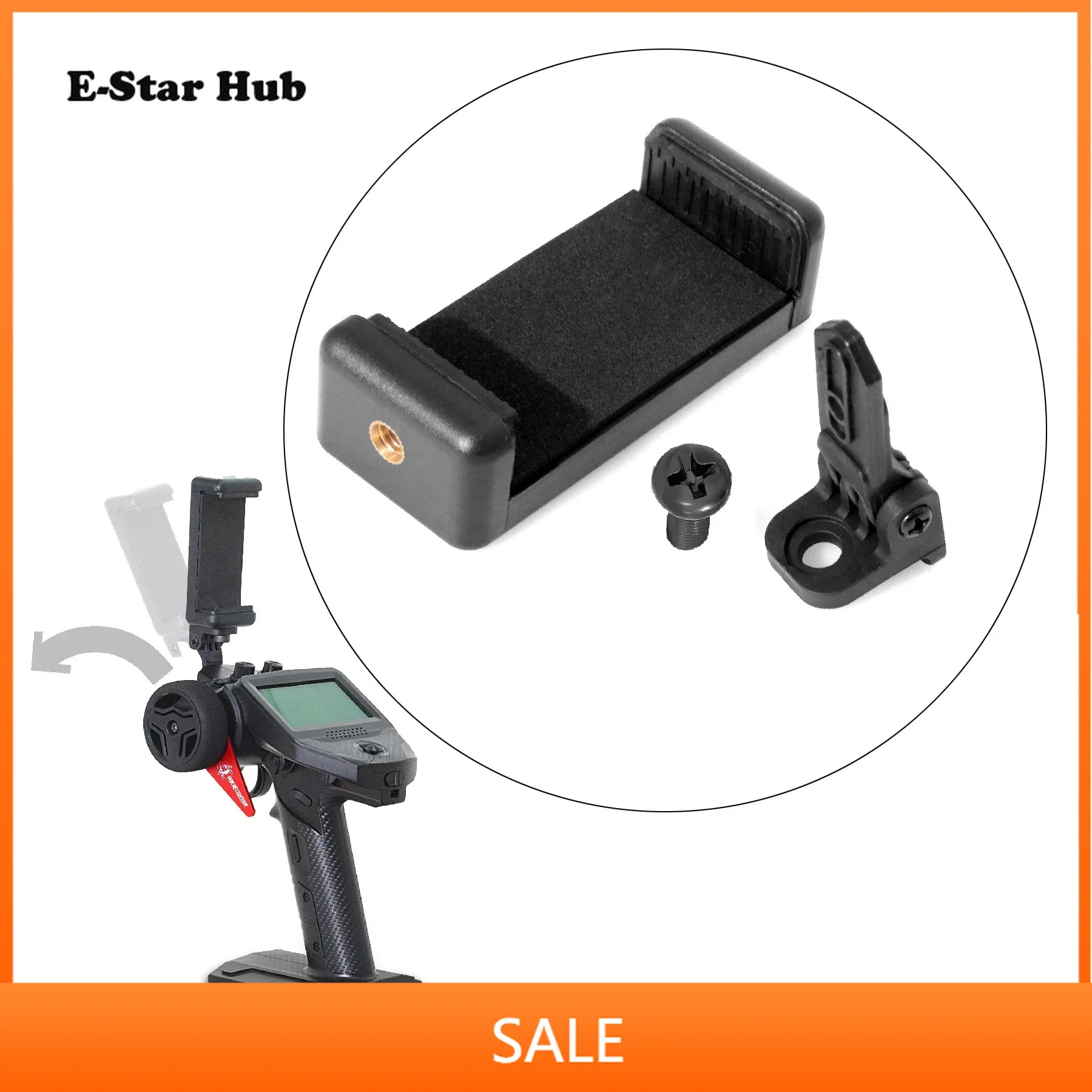 Transmitter Phone Mount Holder ABS Bracket Secure Grip FPV Flight Phone Clamp for Flysky G7P ST8 FS-G7P RC Parts Accessories
