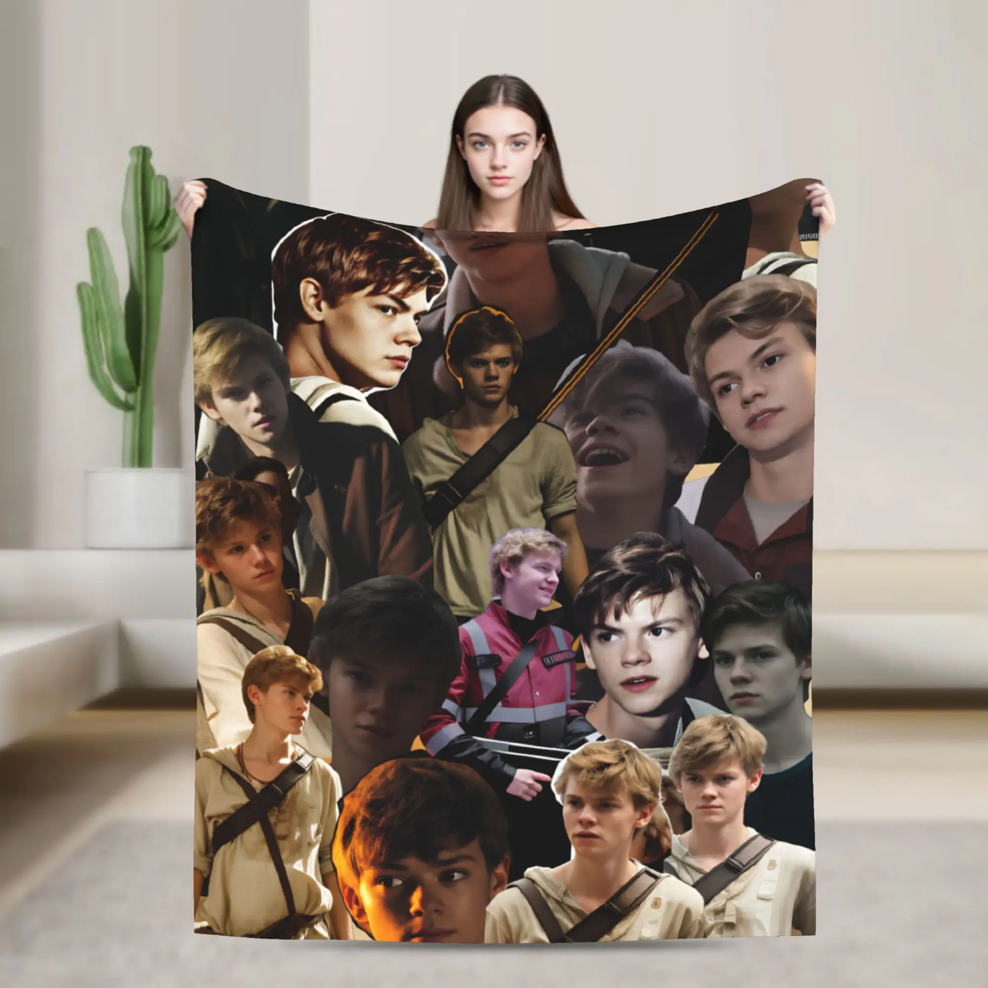 Newt X Thomas Blankets The Maze Runner Movie Travel Flannel Throw Blanket For Couch Chair Sofa Bed Soft Warm Bedspread Gift Idea
