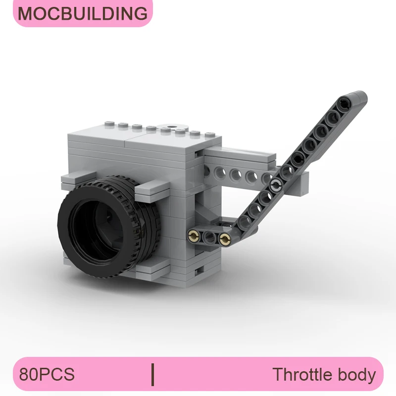 MOC Building Blocks Throttle Body Model DIY Assemble Bricks Collection Display Creative Educational Xmas Toys Gifts 80PCS