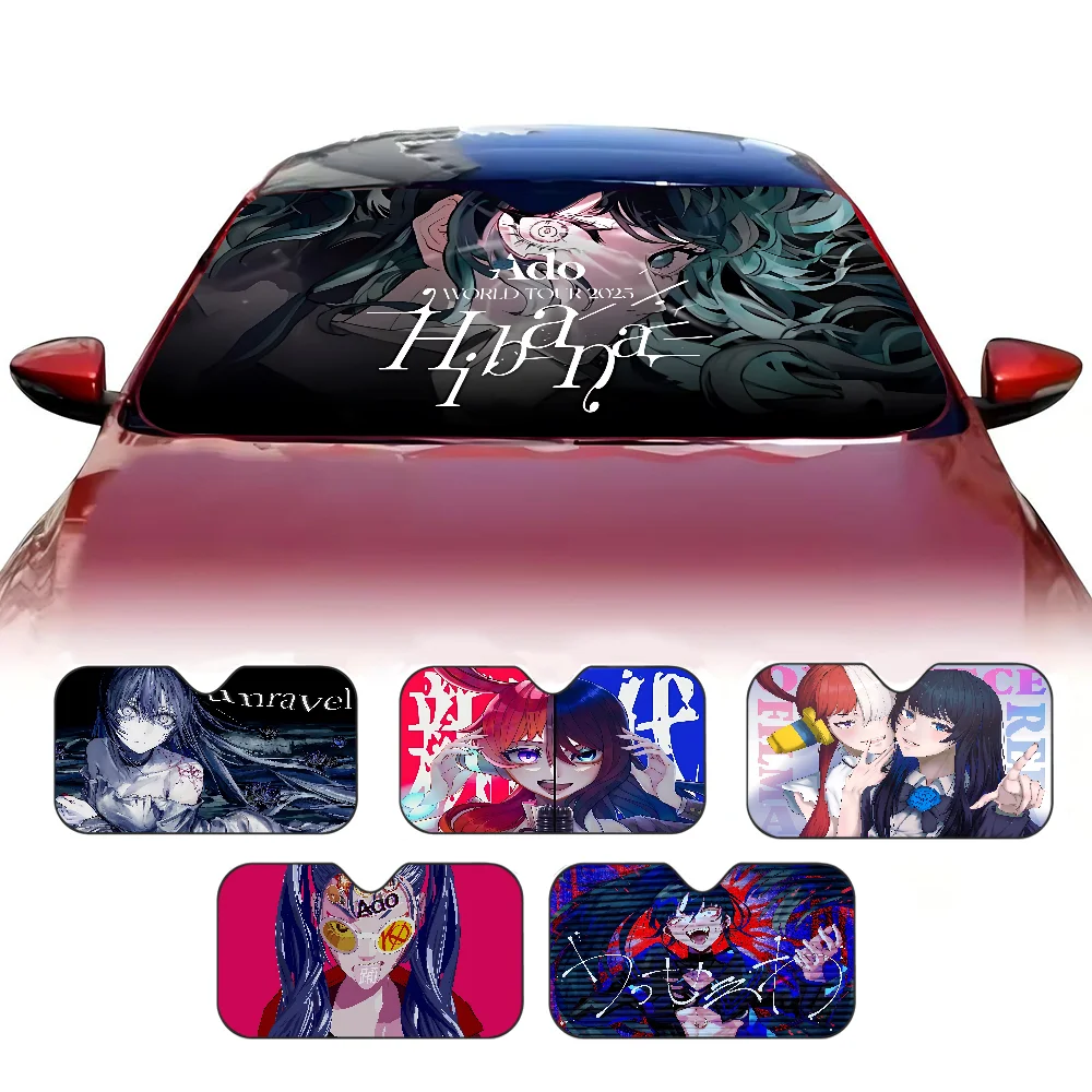 

Ado Kyogen X Uta Car Sun Shade Windshield Foldable Cute Funny Sunshade By Vincent For Car Truck SUV Blocks