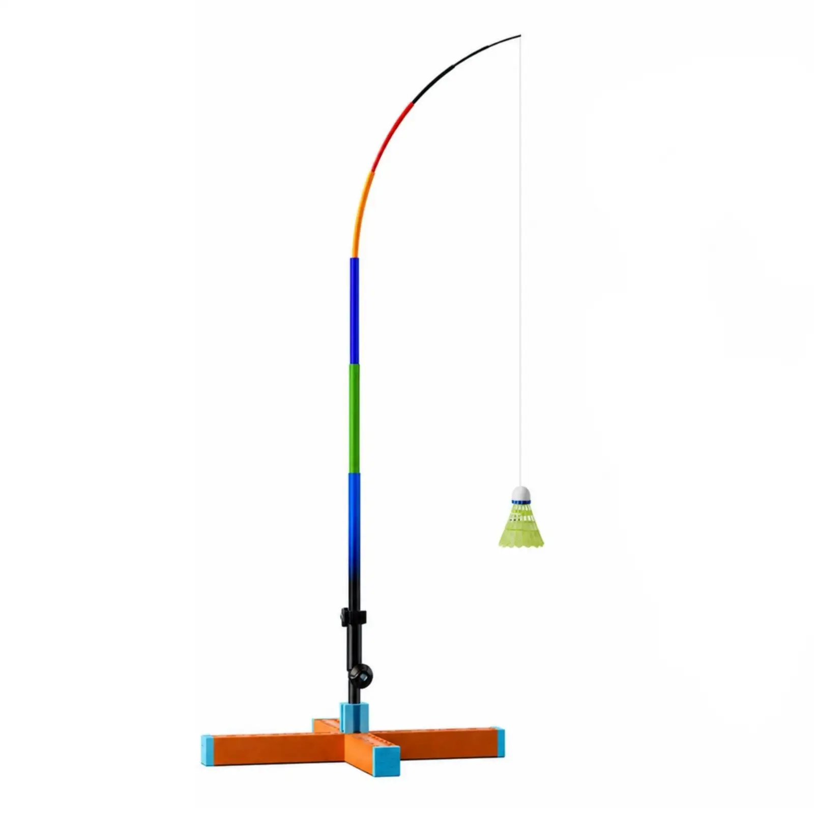 Portable Badminton Return Trainer with Water Fillable Base for Home Backyard Stroke Drills
