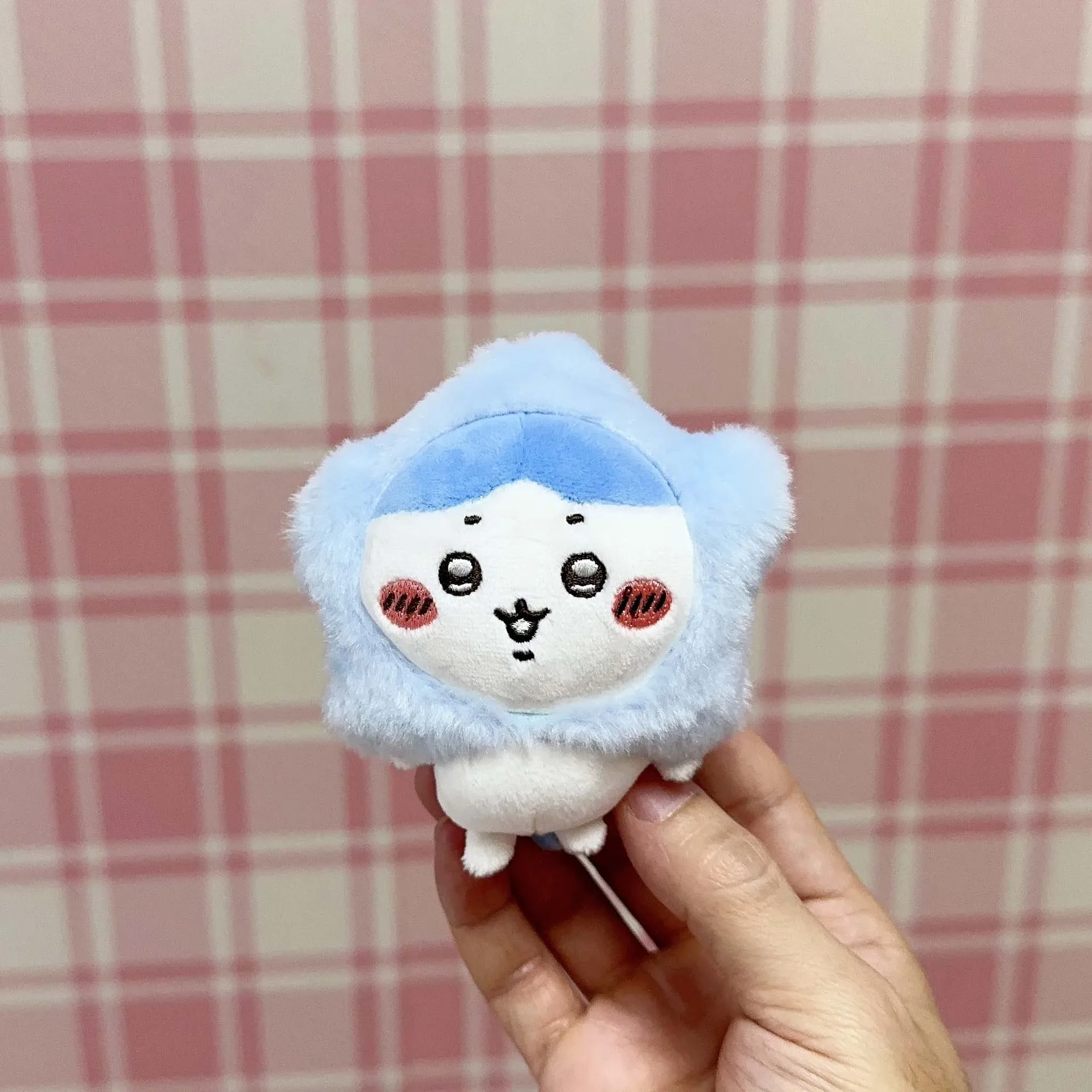 

Kawaii Wish Star Plush Keychain Cute Chiikawa Characters Usagi Hachiware Chii Plush Doll Pendant Bag Charm Anime Gift for Girls