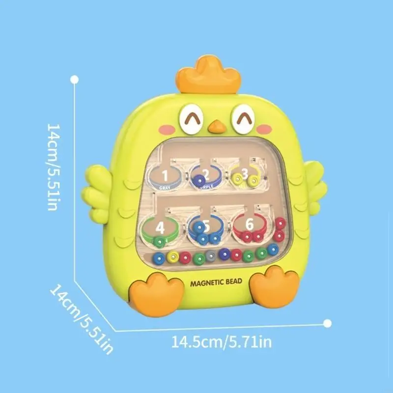 Kleurensorteerschotbord met magnetische pen educatief kip speelgoed voor kinderen P31B
