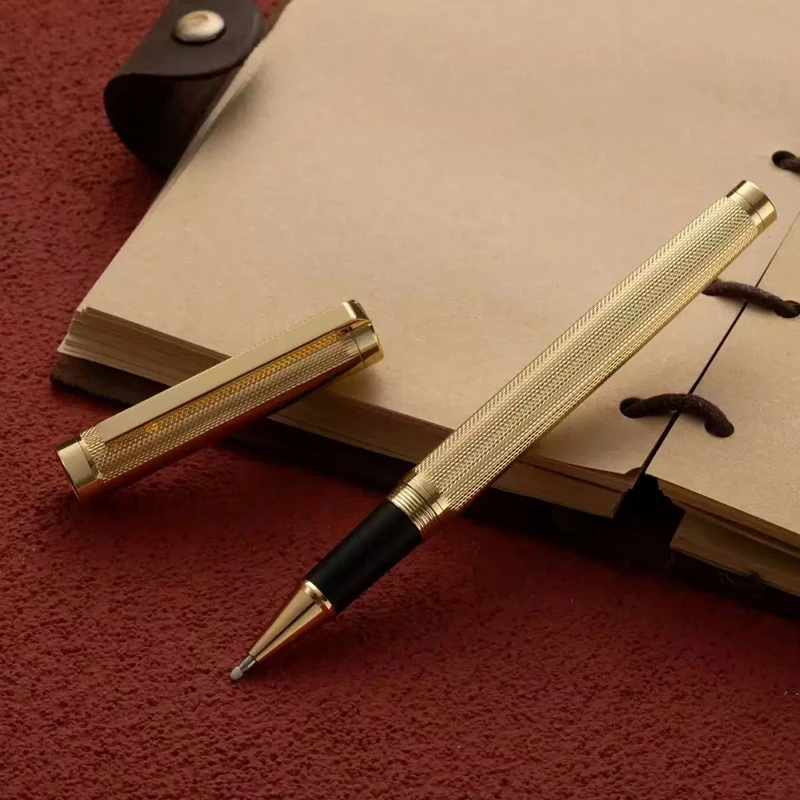 Metal Business Siging Pen Rollerball Gel Pen Smooth to Write Refillable Business Writing Pen for Wedding Hotel Reception