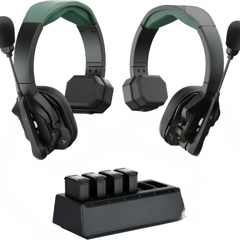Full Duplex 1.9GHz Call System Wireless Intercom Headset System