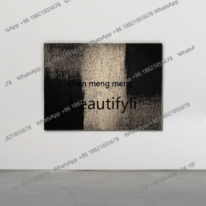D178 Texture pure hand-painted oil painting, abstract living room decoration high-end feeling entrance hanging painting d96