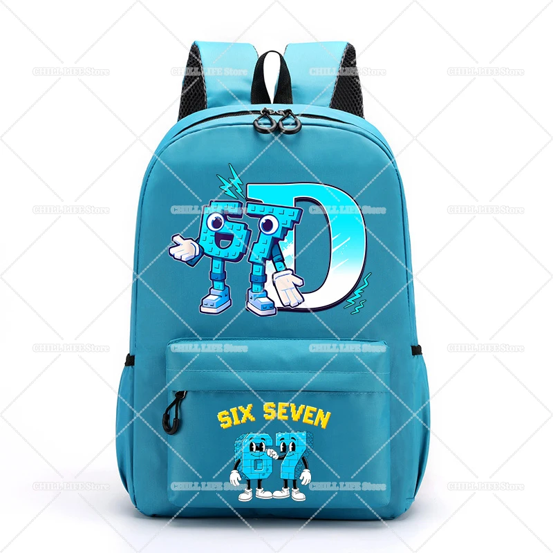 Steal A Brainrot Letter A-Z Backpacks Anime Game 6 7 Schoolbags Large Capacity Travel Rucksack Daily Boy Girl Student Bookbag view 2