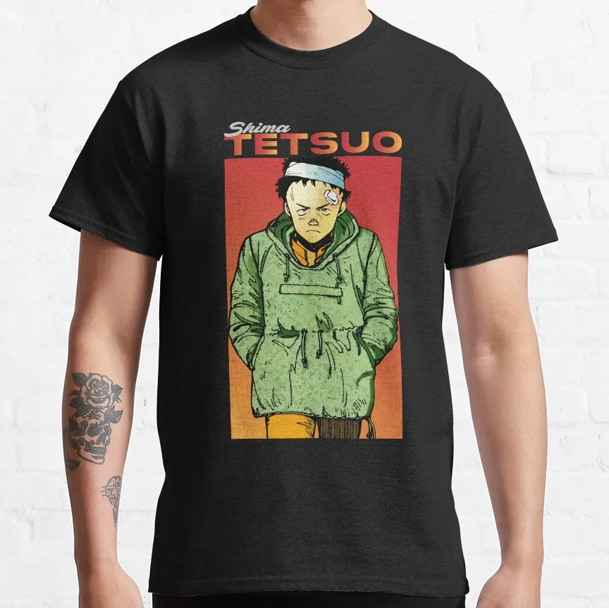 Shima Tetsuo Retro Anime Akira mens designer clothes cyberpunk neo tokyo kaneda graphic t shirts plus size men clothing