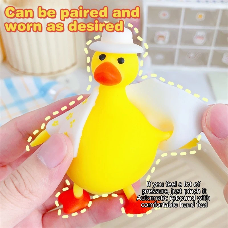 Jouet à presser en forme de canard à montée lente, Animal de dessin animé, jouet à rebond lent, balle de rebond Anti-stress, jouet Anti-Stress, cadeau d'anniversaire