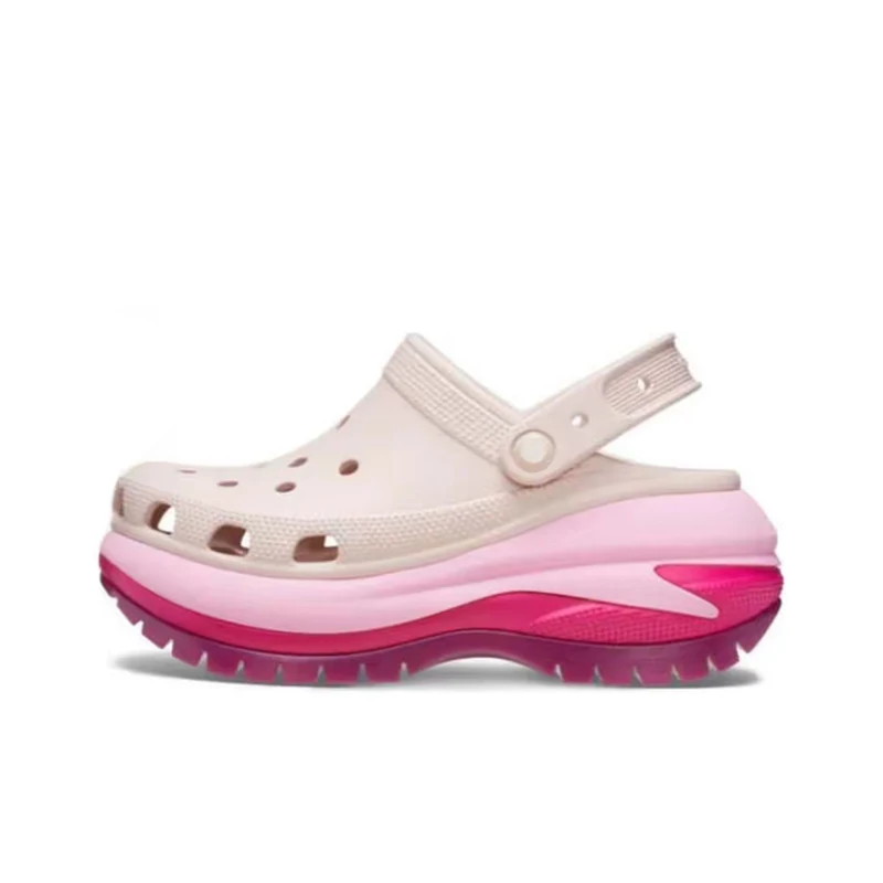 Crocs Classic Mega Crush Clog: Lightweight, Comfortable, Everyday Commuting Clogs for Men and Women—Green 210749-6WS