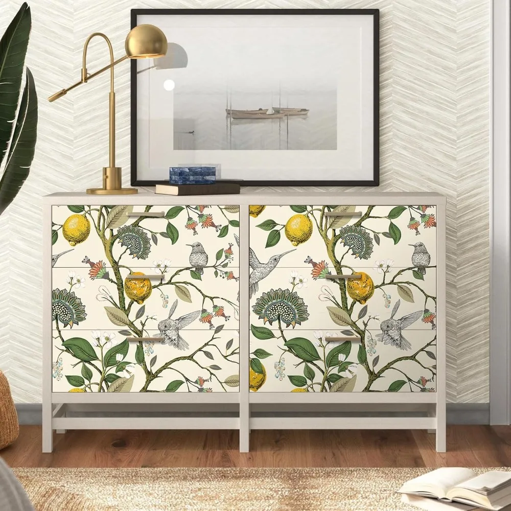 ورق جدران قابل للتقشير واللصق على شكل طائر طنان عتيق للمطبخ، غطاء جدار بتصميم طائر ذهبي قديم