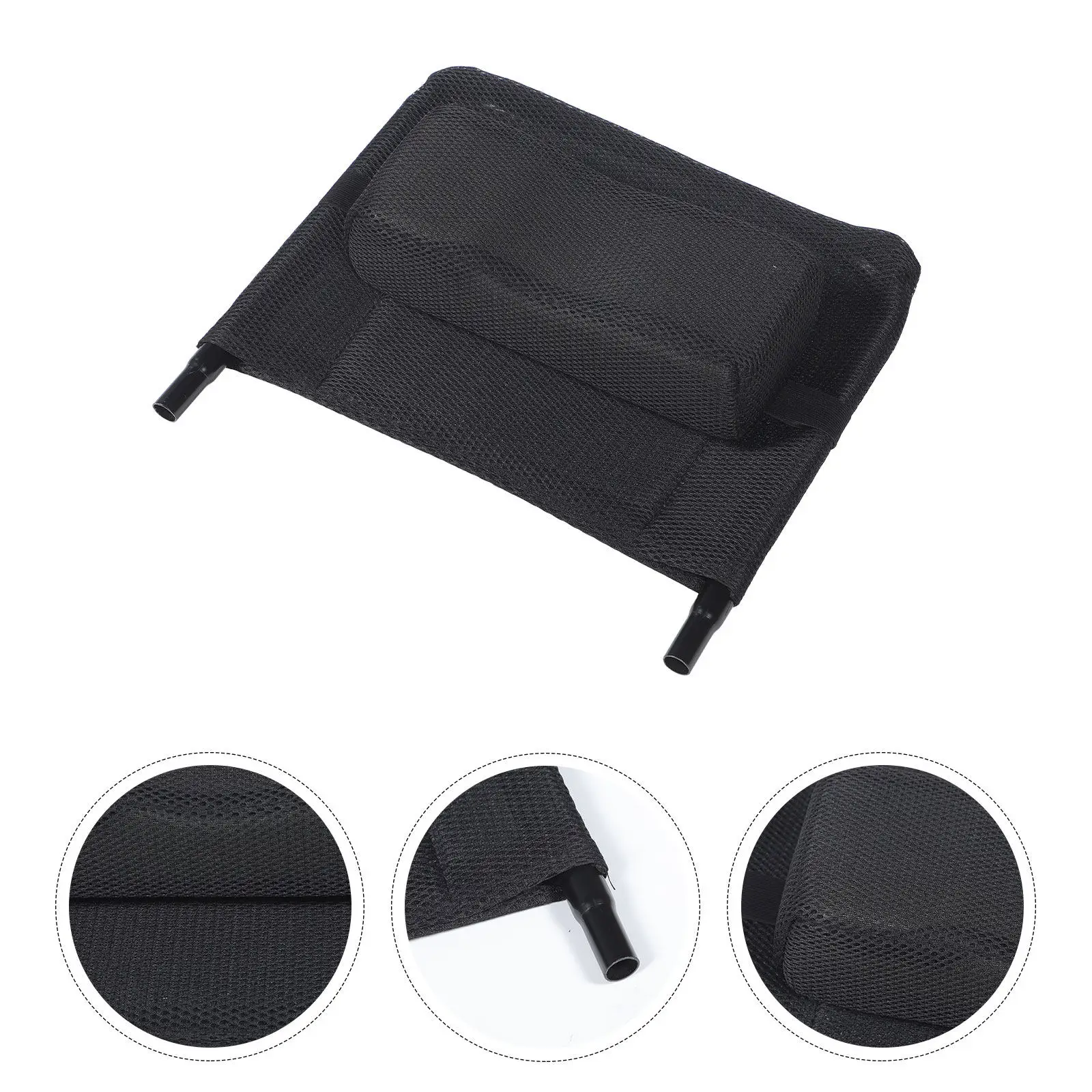 

Комплект для инвалидной коляски: удлинитель спинки, подголовник, поддержка шеи для пожилых людей, эргономичный, из углеродистой стали, сетчатая ткань, съемный