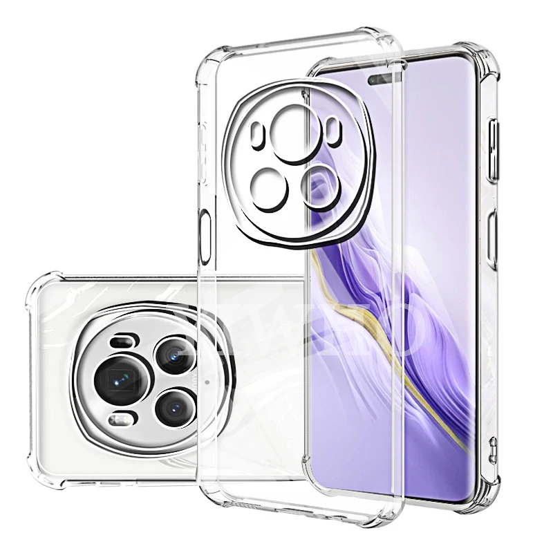 Transparent Phone Case for Honor Magic6 Pro 5 6 Lite Back Cover For Huawei Honor Magic 6 5 Pro Protective Camera Clera Shell