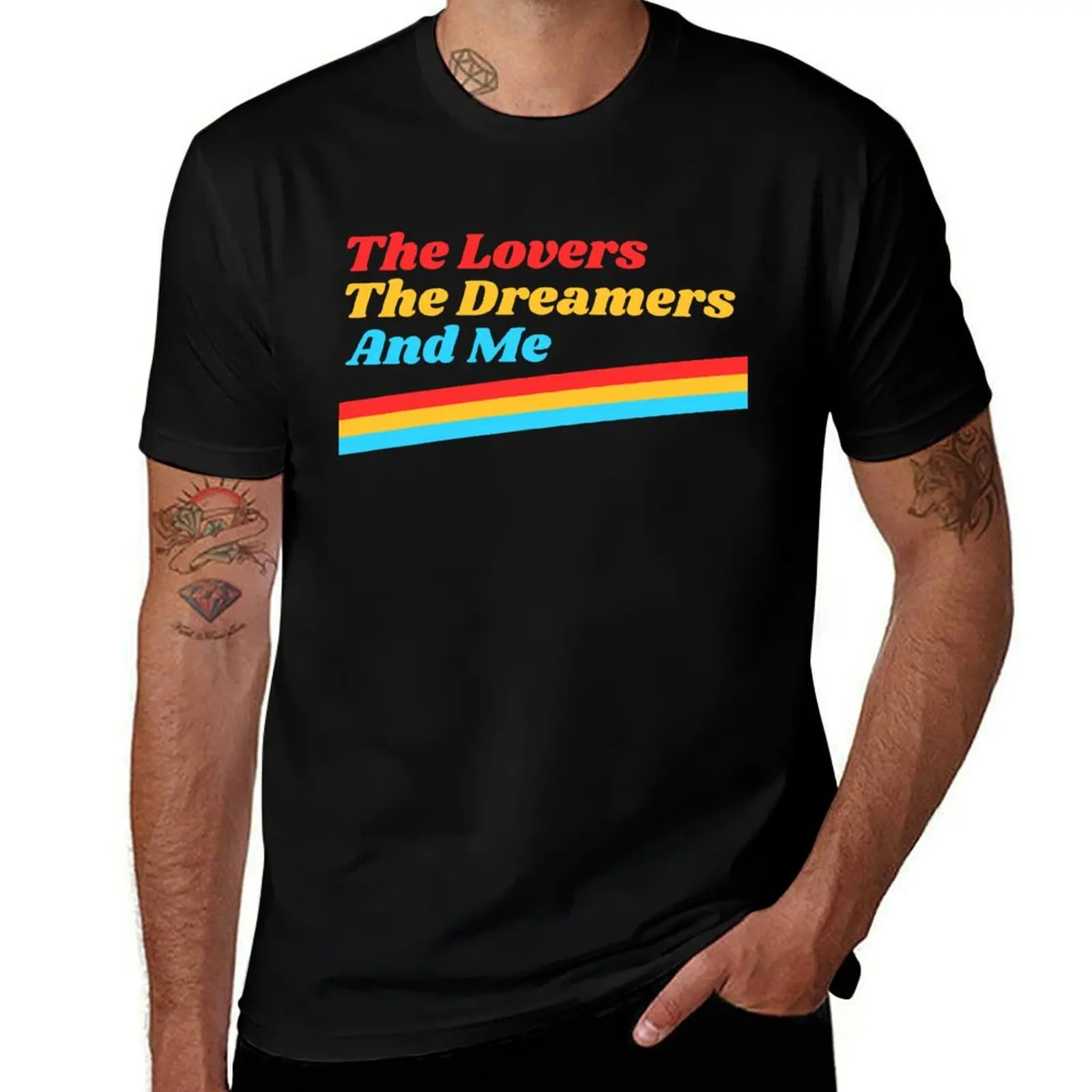 The Lovers The Dreamers and Me ))(( Kermit Quote T-Shirt t shirts for man cotton soft T-Shirt