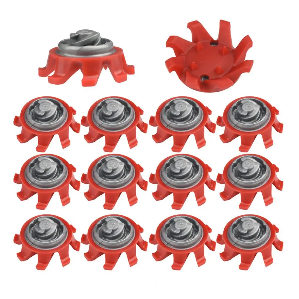 Long-lasting Golf Spikes Golf Shoe Spikes Replacement Lightweight 8-prong Anti-slip Cleats Fast Twisting Universal Golf Shoe