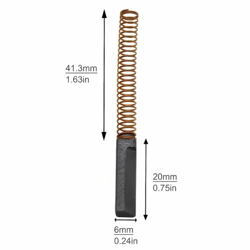 Carbon Brushes 2pcs W10380496 Carbon Motor Brushes Mixer Motor Brush Fit for Kitchenaid  Mixer Replacement Parts