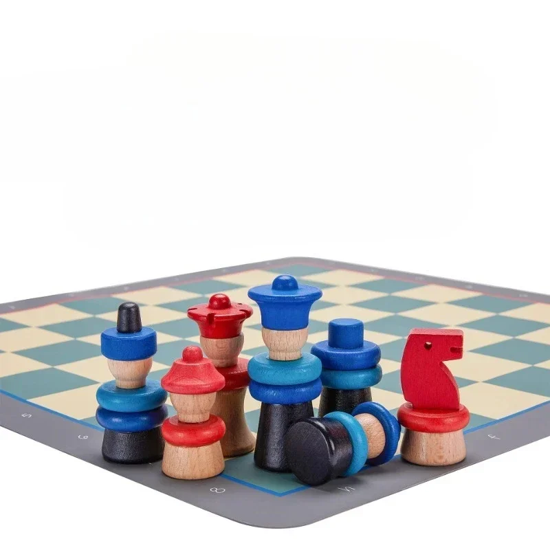 Master Series Children's Solid Wood Cartoon Chess