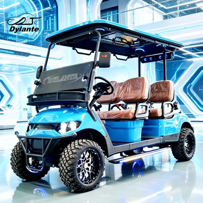 Dylante High Quality 4KW 60v/72V Long Range Electric Golf Cart 14 Inch Tire Family Electric Golf Buggy 4 Wheel Electric Scooter