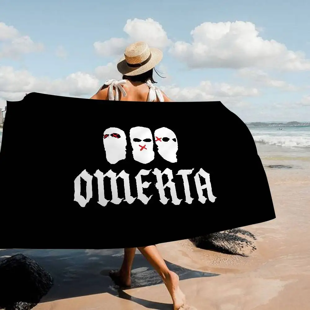 Toalla de natación de playa con logotipo de O-Omerta S-Store, toallita absorbente suave, regalos para niños, viajes, Camping, gimnasio