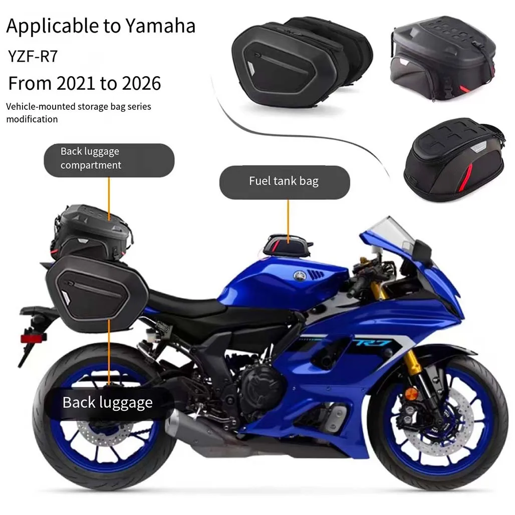 For Yamaha YZF-R7 YZF R7  Modified quick-disassembling luggage, fuel tank, tail bag fittings