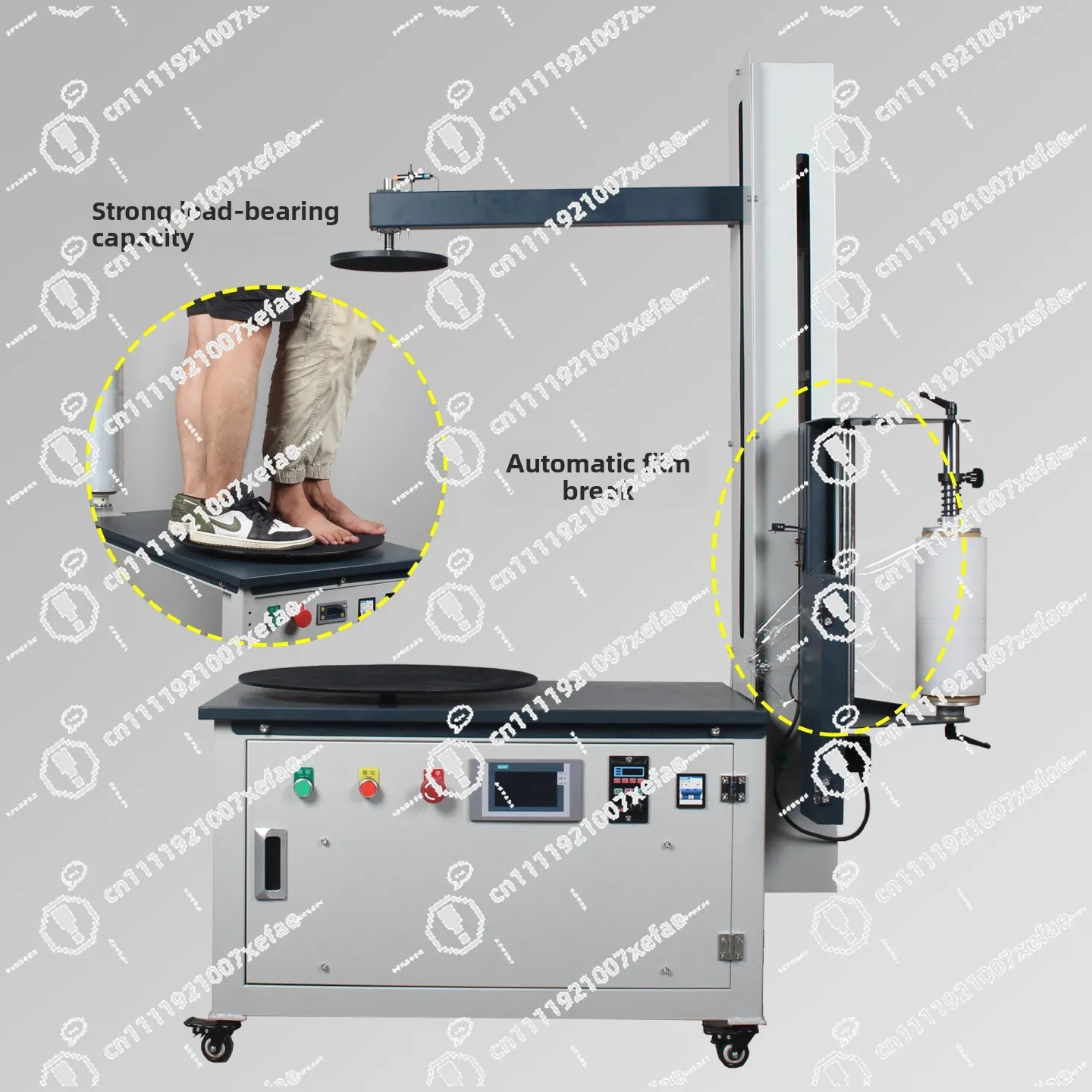 Professional Tray Winding Machine, Automatic Turntable Stretch Winding Equipment, Durable Structure