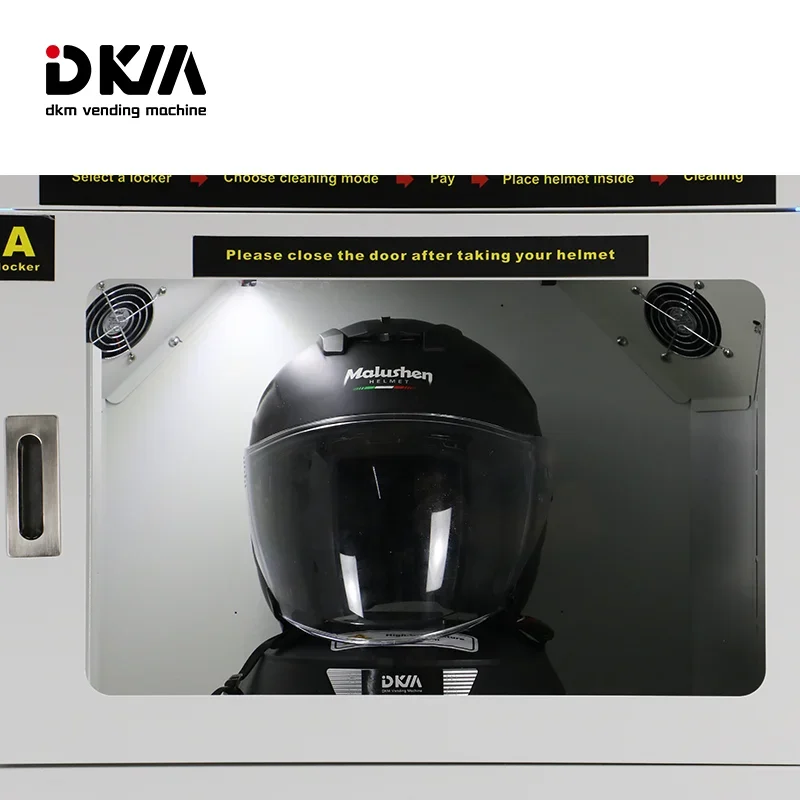 Hot Selling DKM Vendo Machine Ice Hockey Sports Motorcycle Helmet and Shoe Sanitation Cleaning Vending Machine