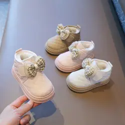 2024 scarpe invernali per bambini stivali da neve antiscivolo per bambini stivali adorabili per ragazze Sneakers suola morbida stivali di cotone caldo muslimatex