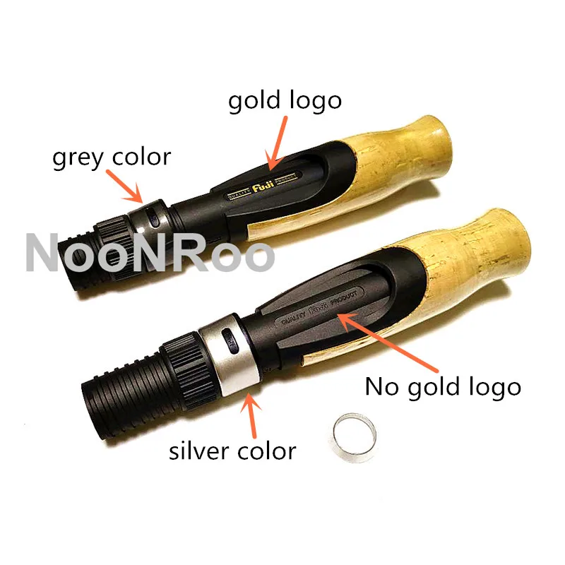 NooNRoo-Fuji IPS Reel Seat, AA Grade Cork Handle, Trim Ring, Fishing Rod, Buiding Repair, DIY Components, 1 Set