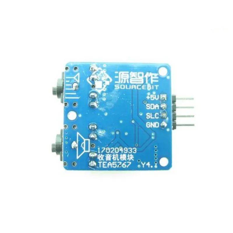 Módulo de rádio compatível com TEA5767, comunicação I2C, microcontrolador FM C51, duas antenas