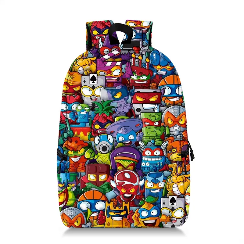 Super Zings Backpack kids School Bags for Teenage Girls Cartoon Hot Game Booklbag Women Men Back Pack Kids Gift