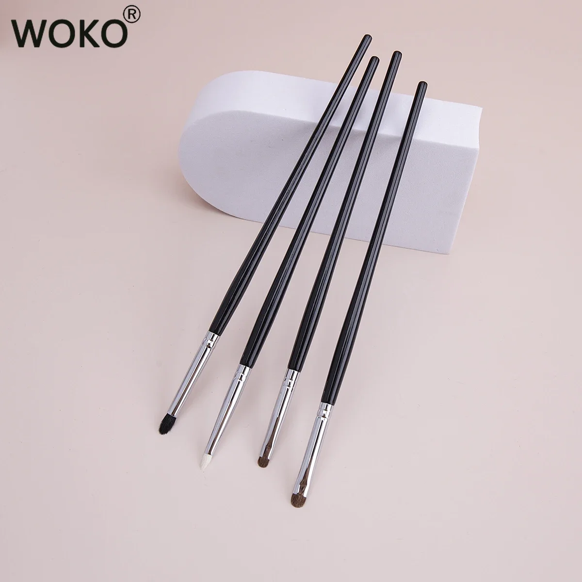 Detail Eye Shadow Brush Makeup Brush Smudge Eyeliner Smudge Brush Horse Hair / Goat Hair Small Eyeshadow Smoky  Makeup Brushes