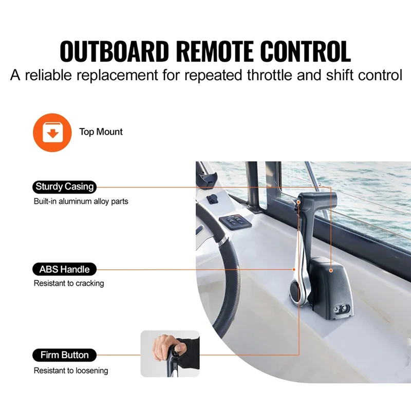 

ABQB-Outboard Vertical Single Control Box Throttle Control Handle Throttle Control Handle For Yamaha