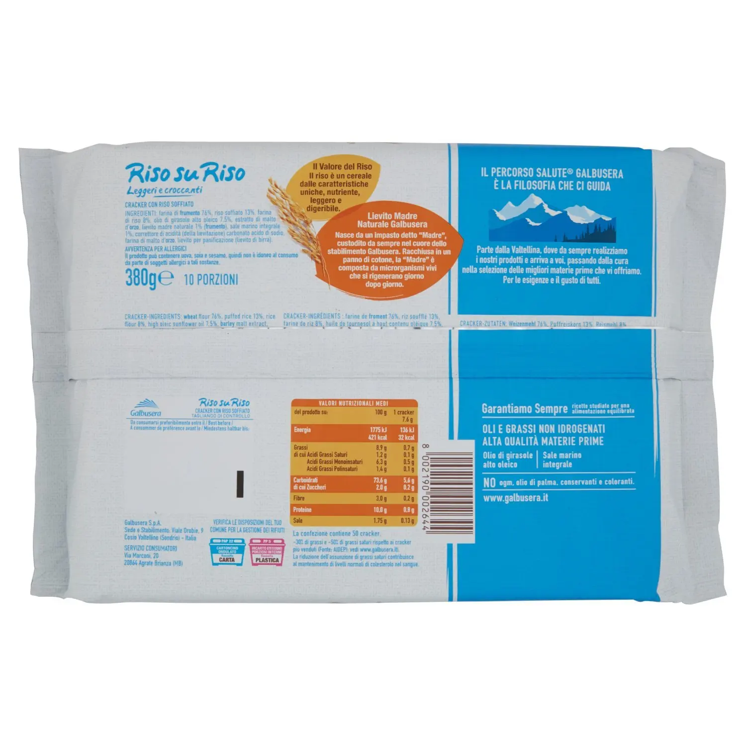 Immagine 4: Galbusera Riso su Riso Crackers, 380g