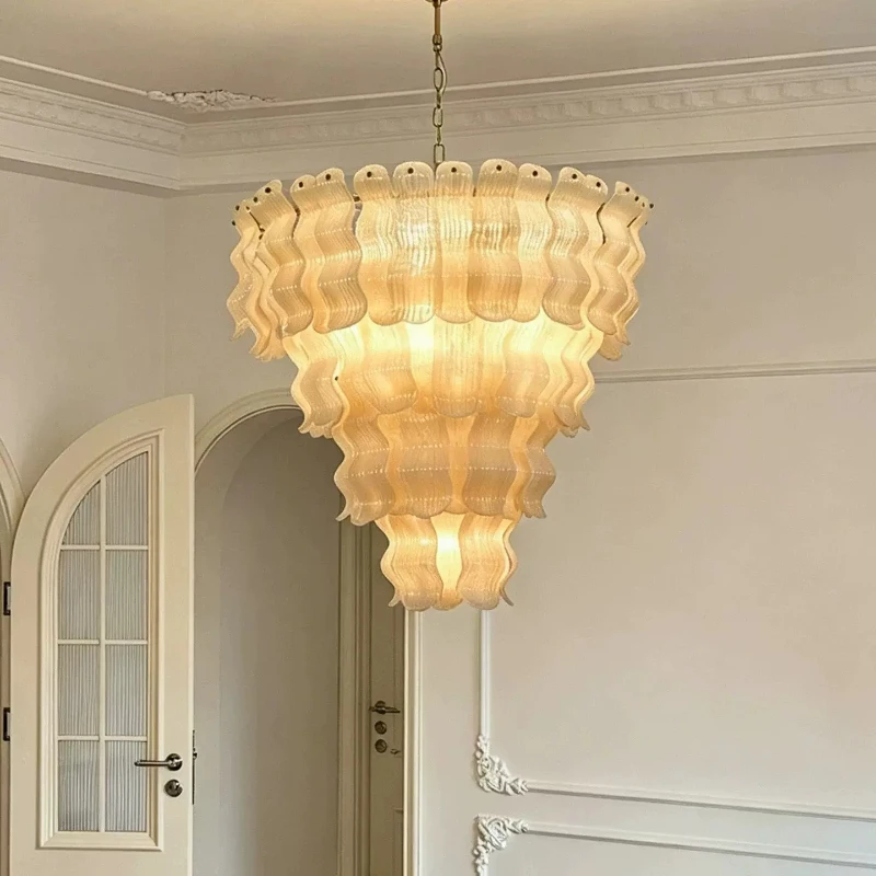 Luxury Glass Chandelier For Living Room Bedroom Dining Room Hotel Designer Pendant Light Home Decor Indoor Lighting Fixture