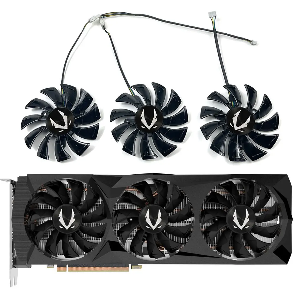 NEW GA92S2U RTX 2080 AMP GPU Fan，For ZOTAC RTX 2080 AMP、2080 Ti Triple Fan、2080 SUPER Triple Fan、2070 AMP Video card cooling fan