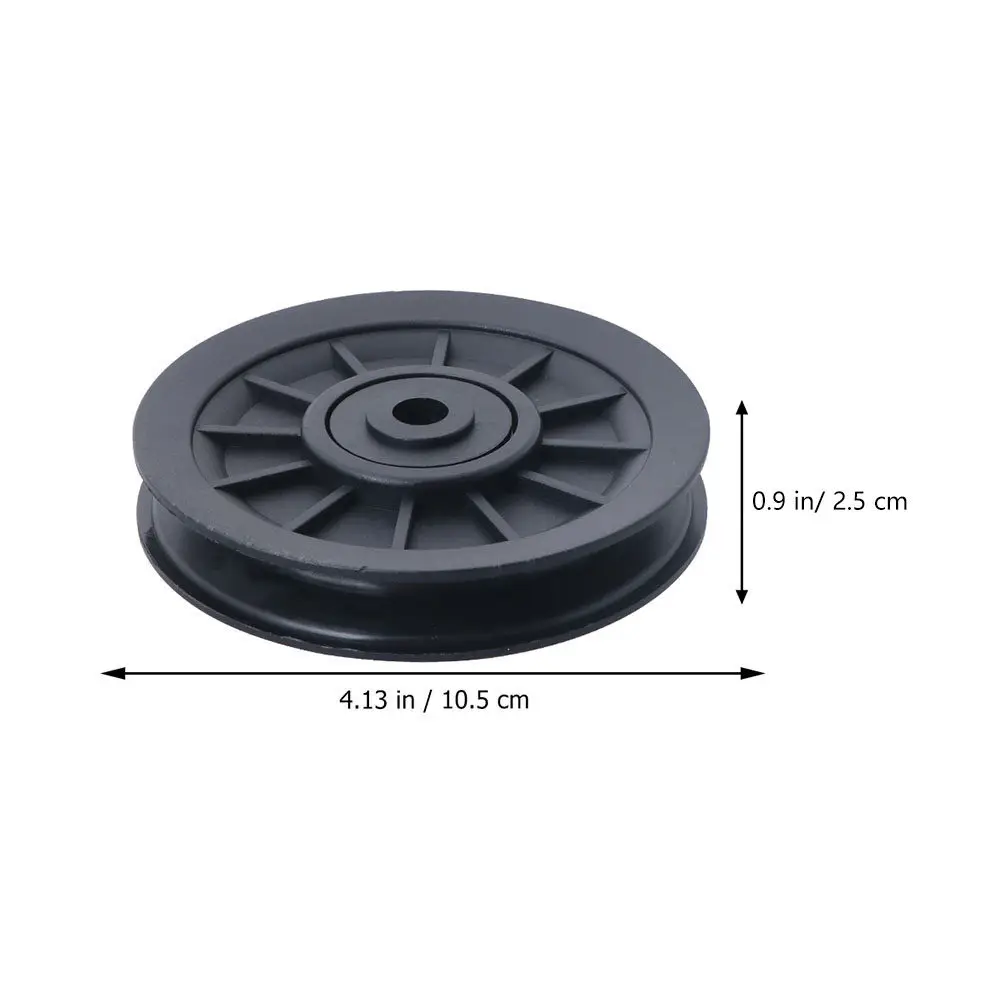 4Pcs Gym Pulley Wheel Universal Replacement Part for Fitness Equipment Nylon Wearproof Anti-Impact Flexible Easy Install Gym