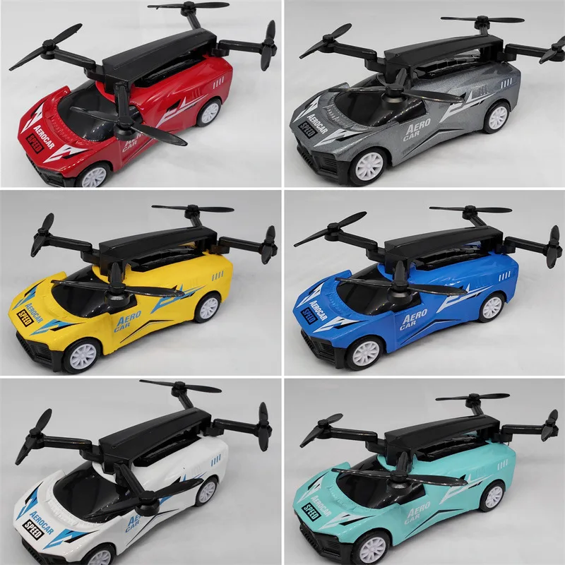 1:64 Legering Simulatie Auto Speelgoed Creatieve Traagheid Functie Cool Vliegtuigen Vliegen Concept Auto Model Trek Auto Jongen Speelgoed Tafelspel