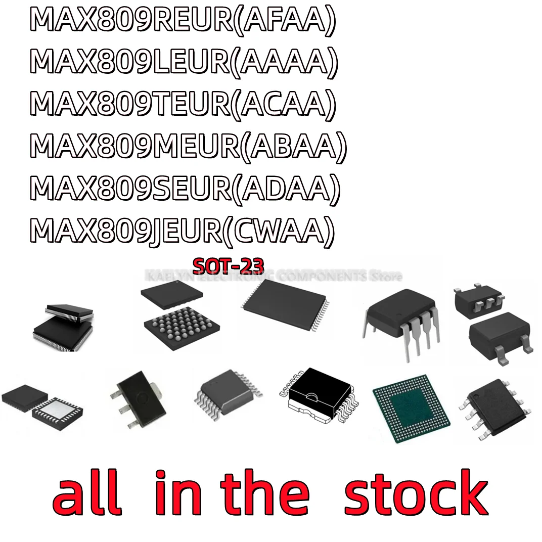 20PCS/LOT MAX809REUR AFAA MAX809LEUR AAAA MAX809TEUR ACAA MAX809MEUR ABAA MAX809SEUR ADAA MAX809JEUR CWAA  SOT-23