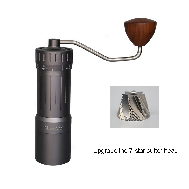 NineAM  M1 Manual Coffee Grinder High Quality Portable Upgrade 7 Star Stainless Steel Burr Suitable for Espresso Kitchen Tool