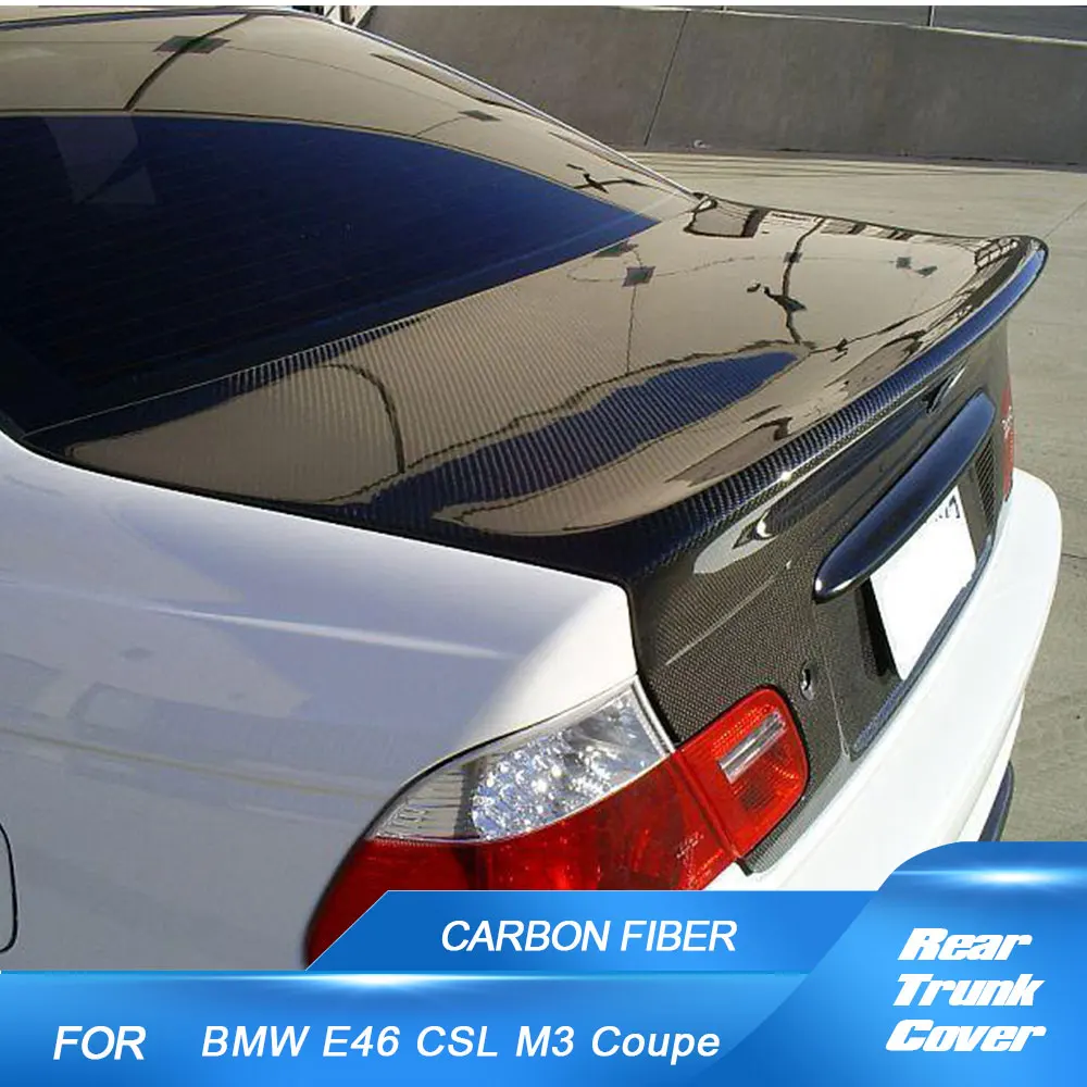 

Carbon Fiber Rear Trunk Cover for BMW E46 CSL M3 Coupe 2-Door 2000-2003 Rear Trunk Boot Lid Cover Trim